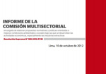 informe comision multisectorial